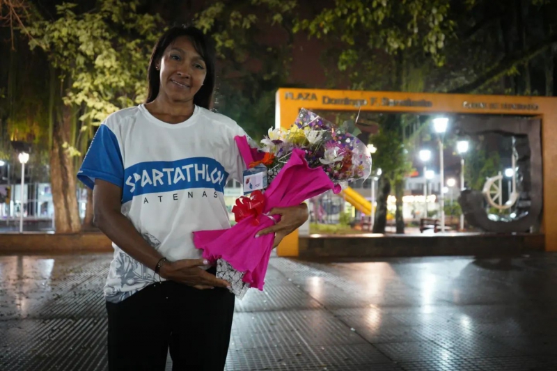 Tras participar y completar el Spartathlon de Grecia, Sandra Rolón regresó a Eldorado